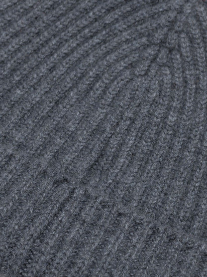 Alex beanie cashmere knitted hat - ash grey Hats BEGGXCO