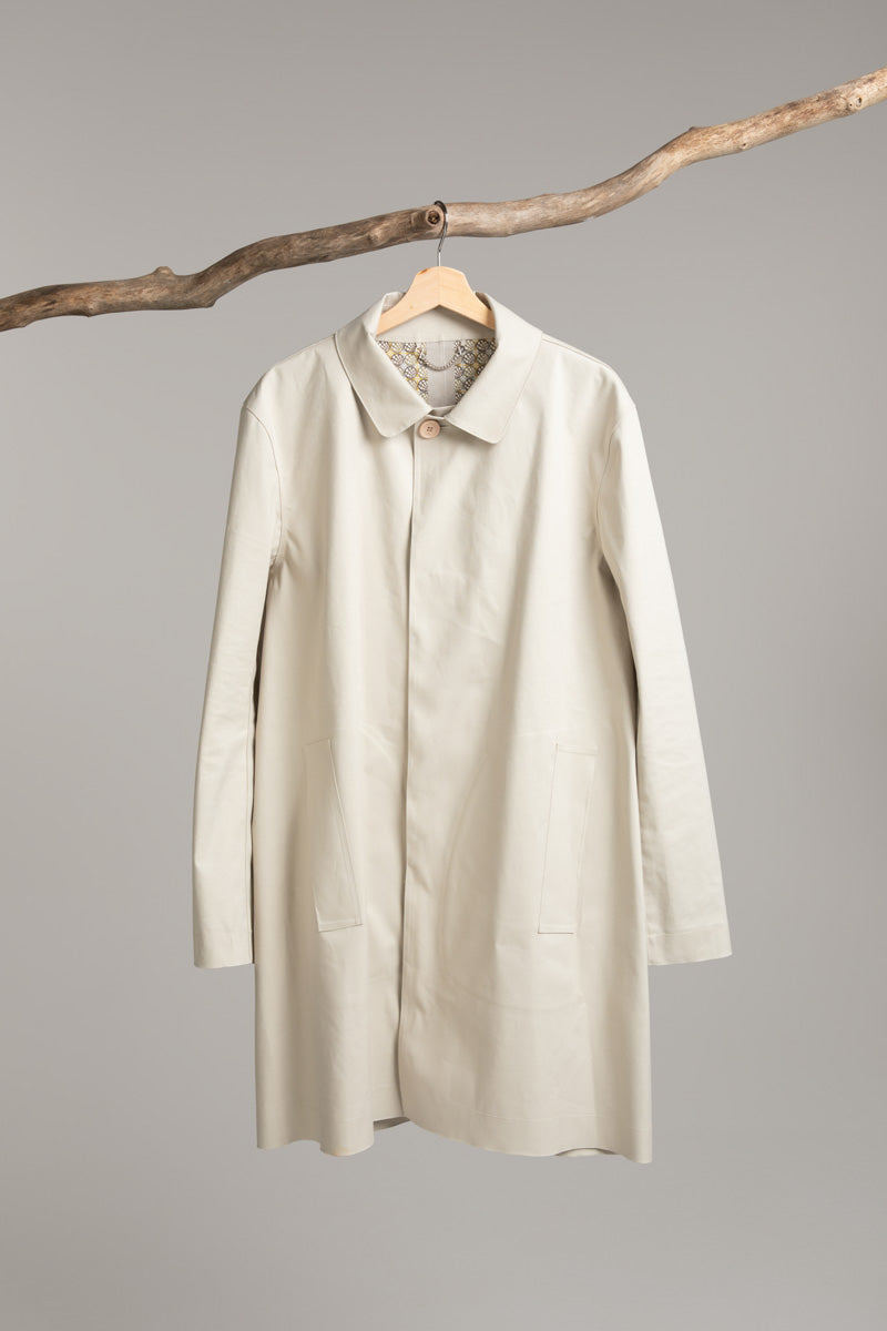 Article 21 – Mastic Coat with Hancock Globe Print – Handmade in Scotland