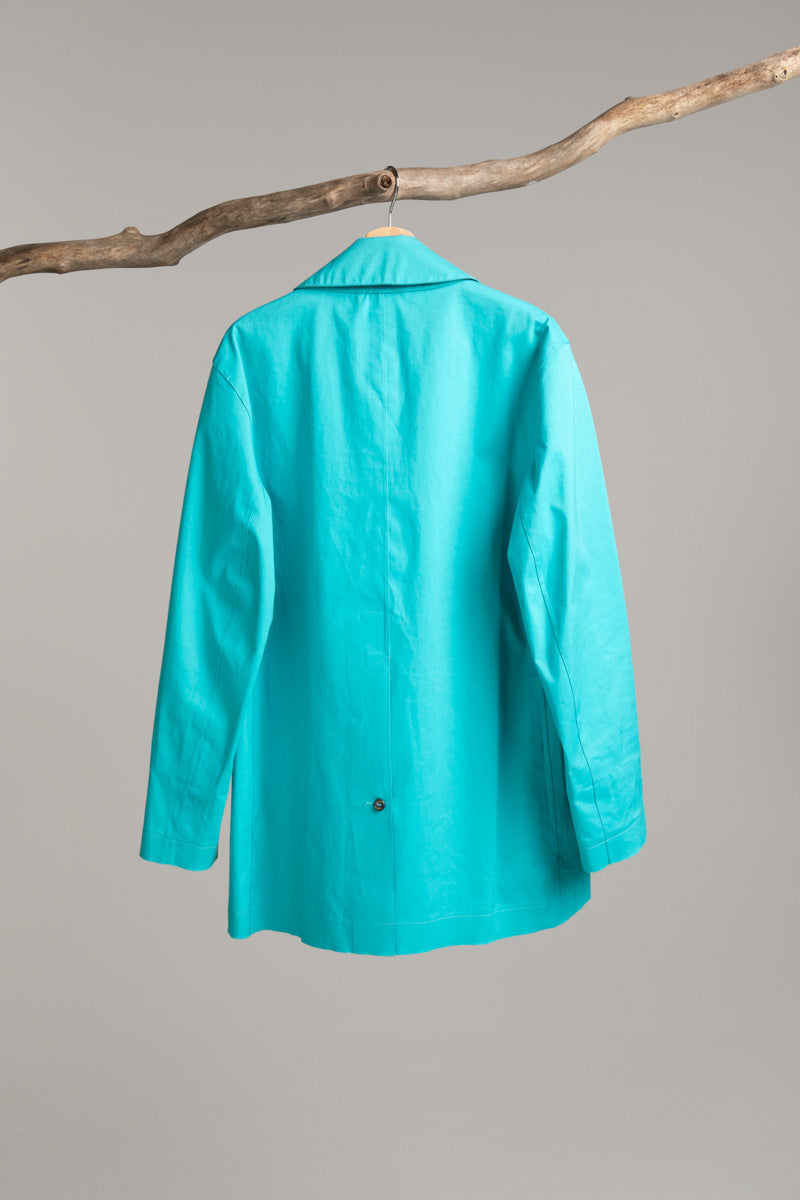 Article 23 | shawl collar | turquoise Overcoat Hancock
