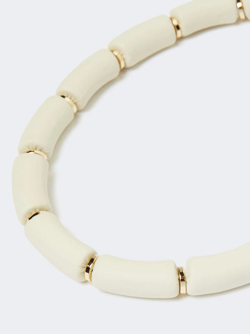 Brianza leather choker necklace - ivory Jewellery MaxMara
