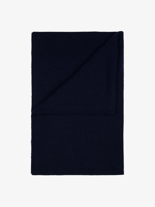Cuchillo classic scarf - new navy Cashmere Knits HAWICO