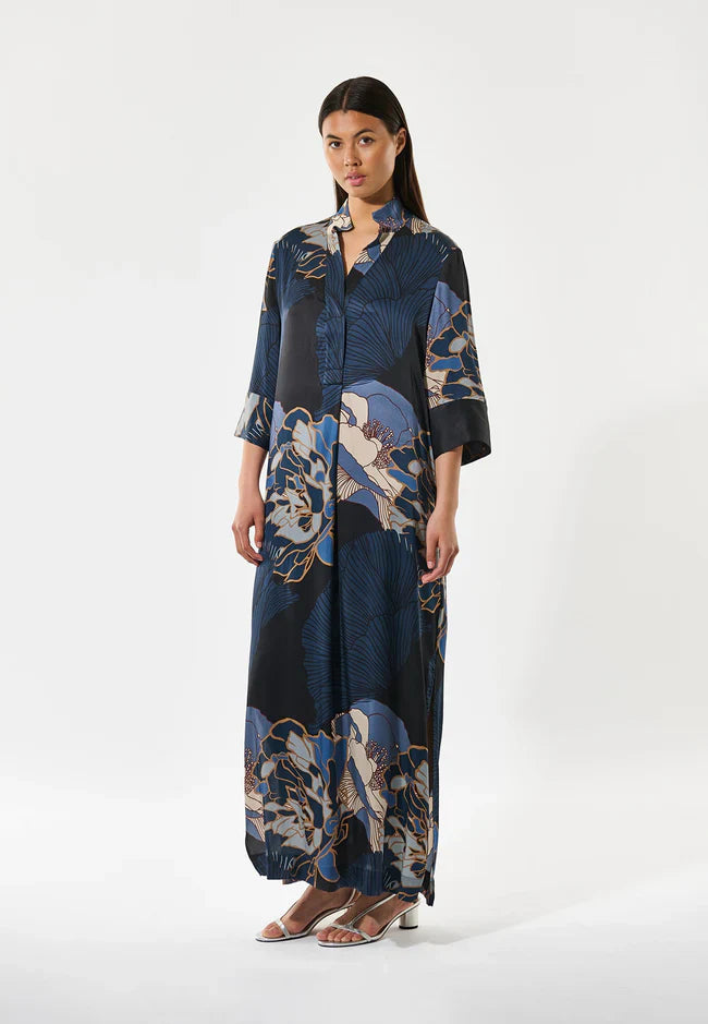 Dea kudibal helga kimono dress - alepidia blue Dresses Dea