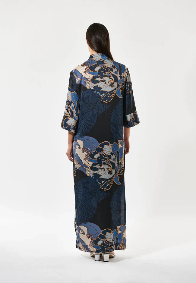 Dea kudibal helga kimono dress - alepidia blue Dresses Dea