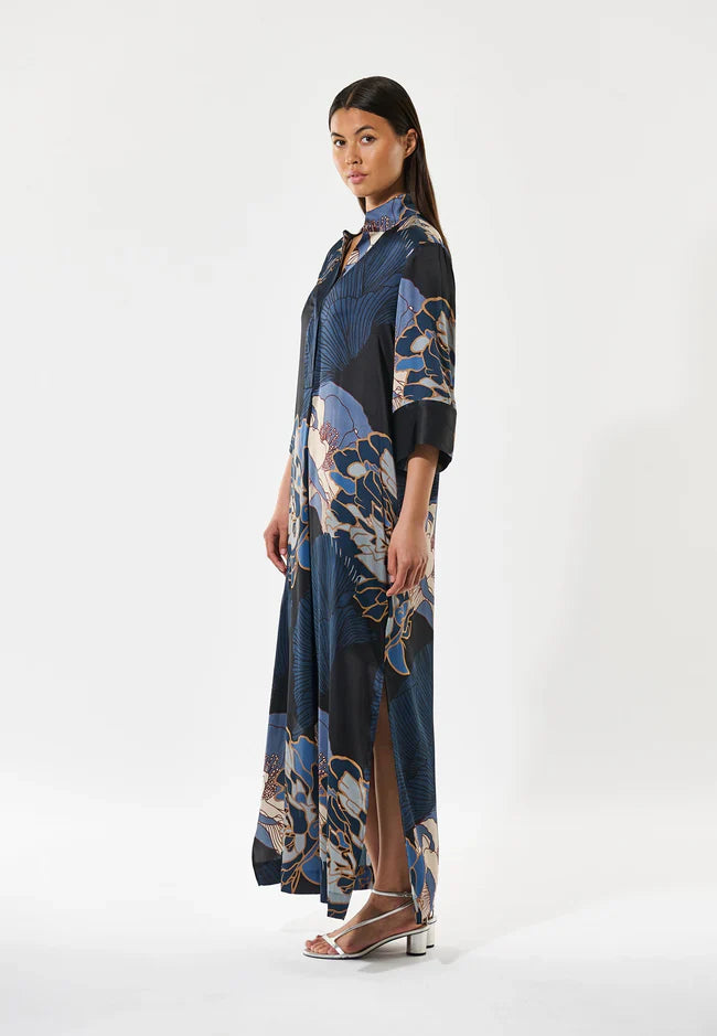 Dea kudibal helga kimono dress - alepidia blue Dresses Dea
