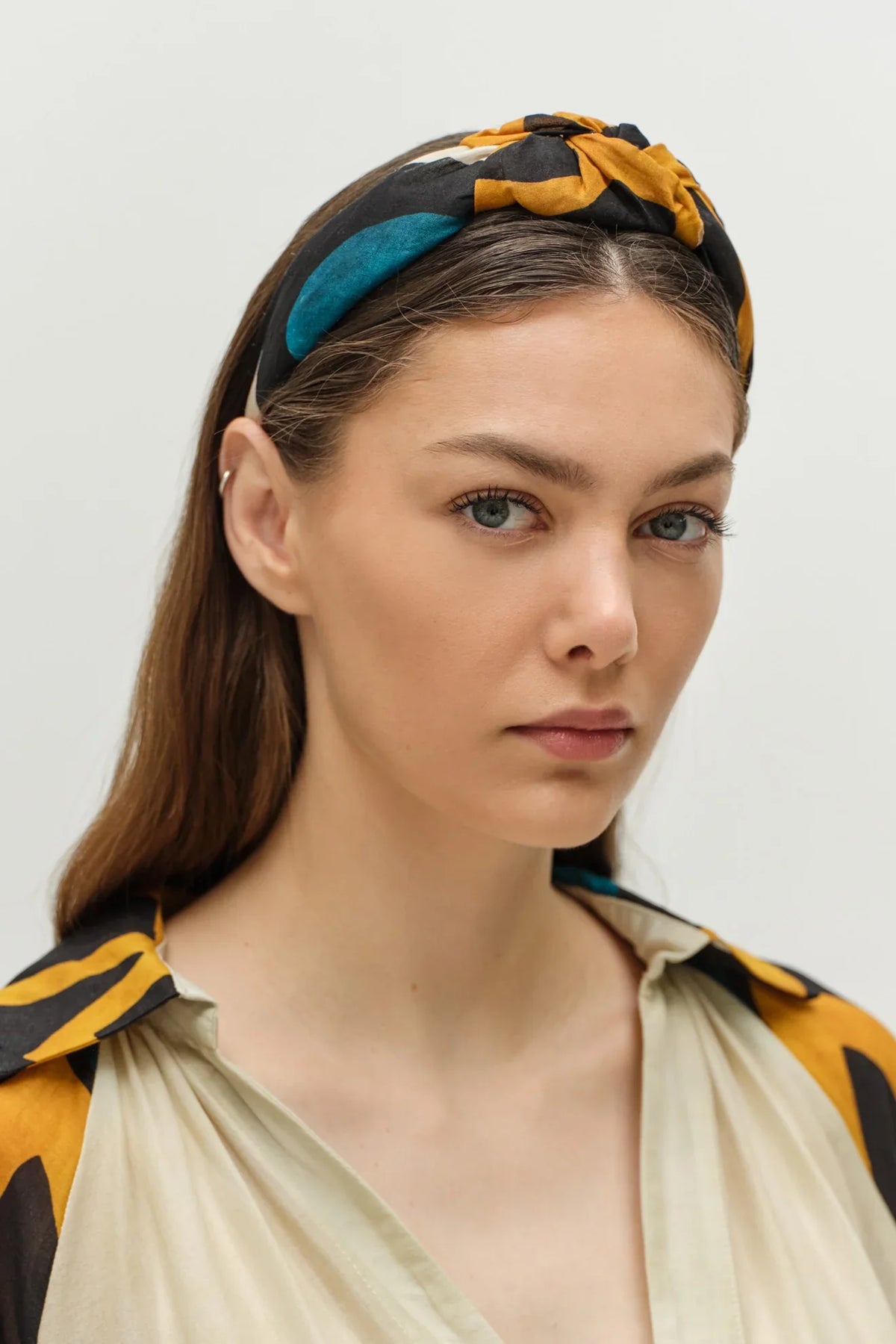 Devotion twins hairband 10 - blue / camel Accessories