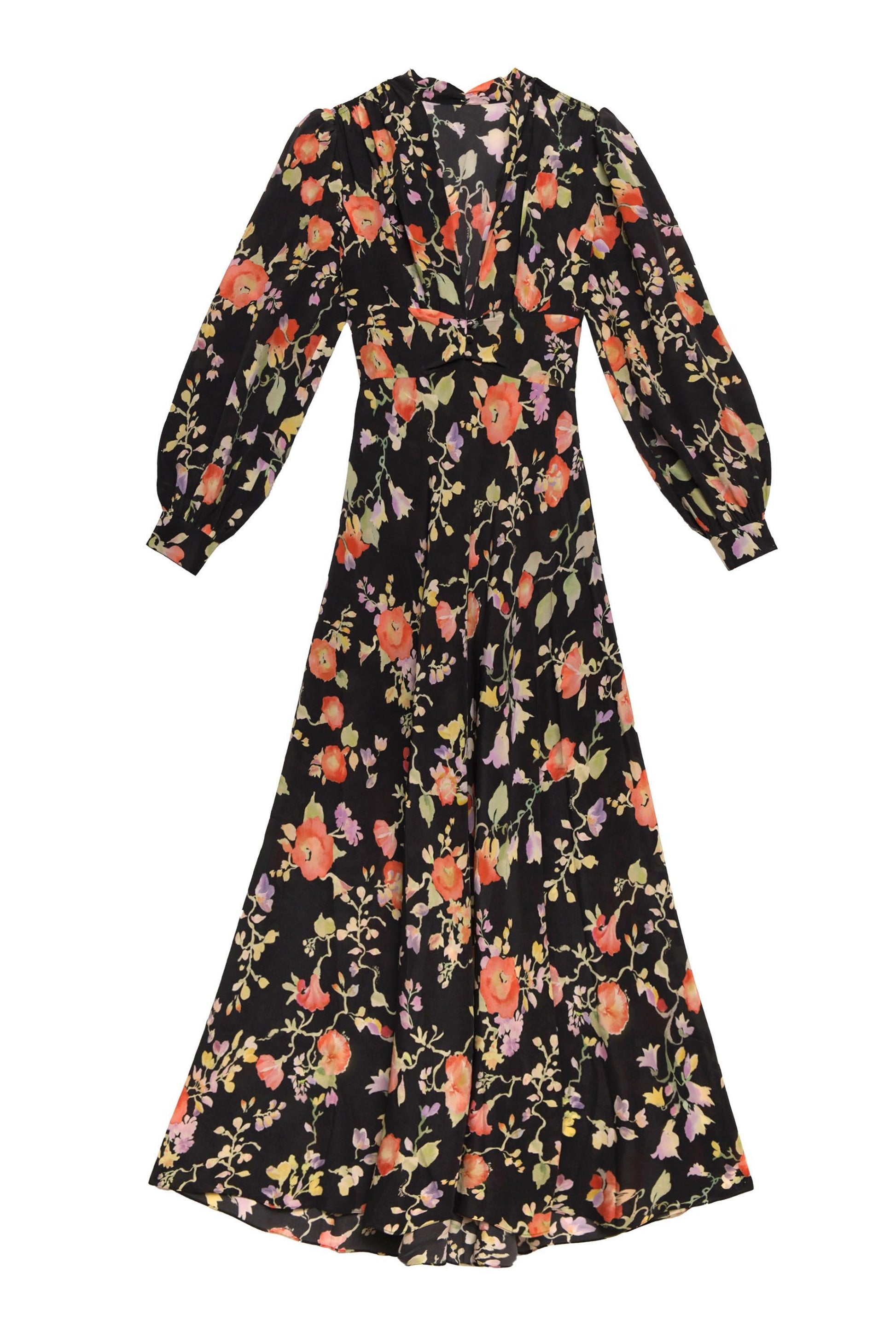Emory Dress - Waterblossom Noir Dresses RIXO