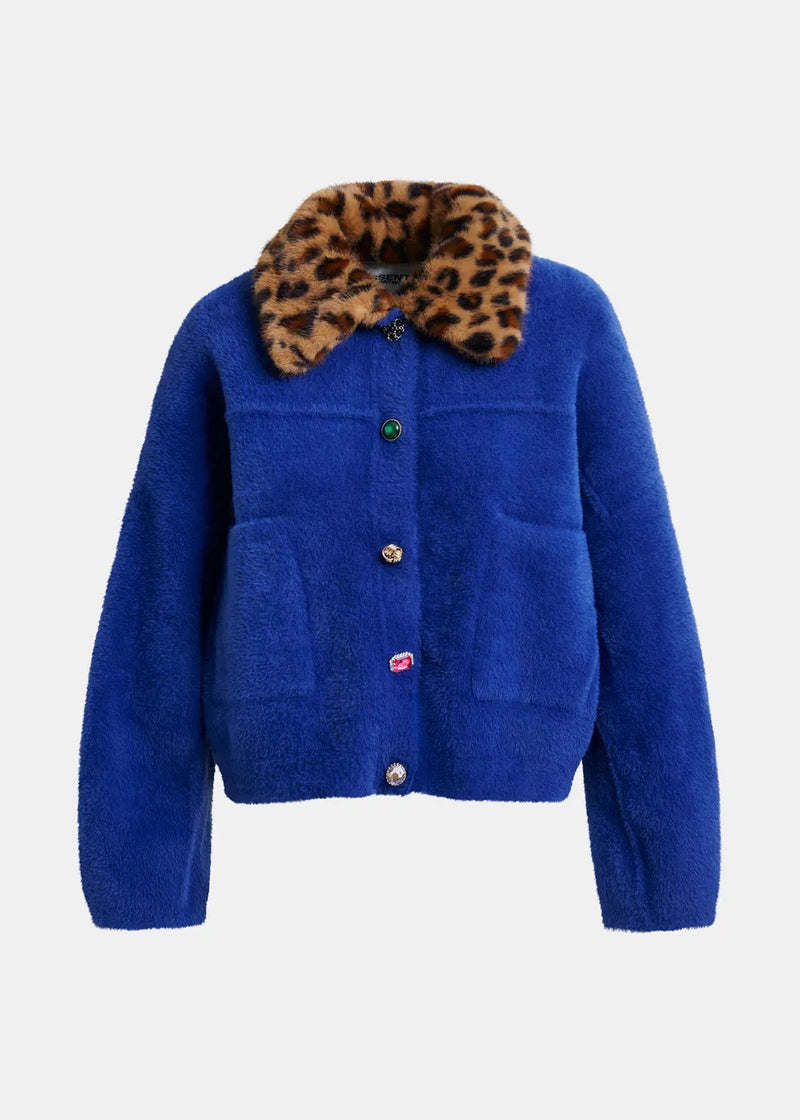 Essentiel antwerp intention cardigan with removable faux