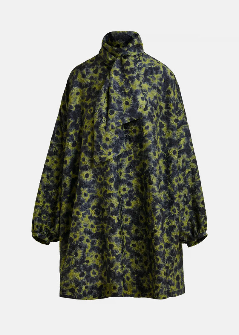 Essentiel antwerp ioanna jacquard mini dress with pussy bow