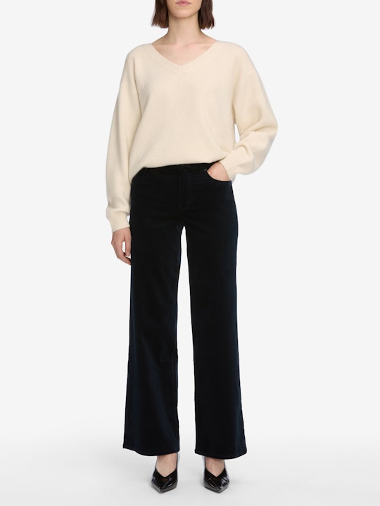 Frame le slim palazzo corduroy navy Jeans Frame