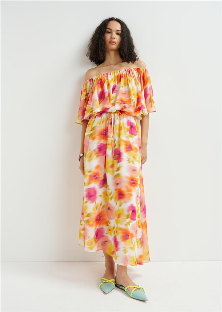 Hirgo off shoulder maxi dress - multicolour Dresses