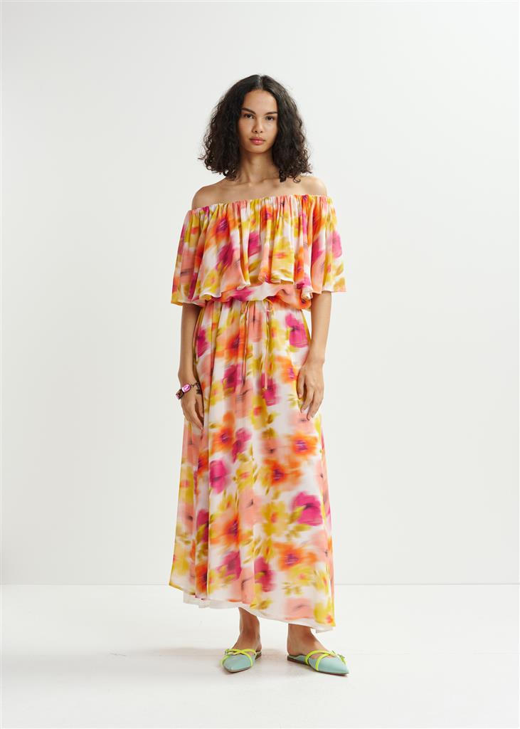 Hirgo off shoulder maxi dress - multicolour Dresses
