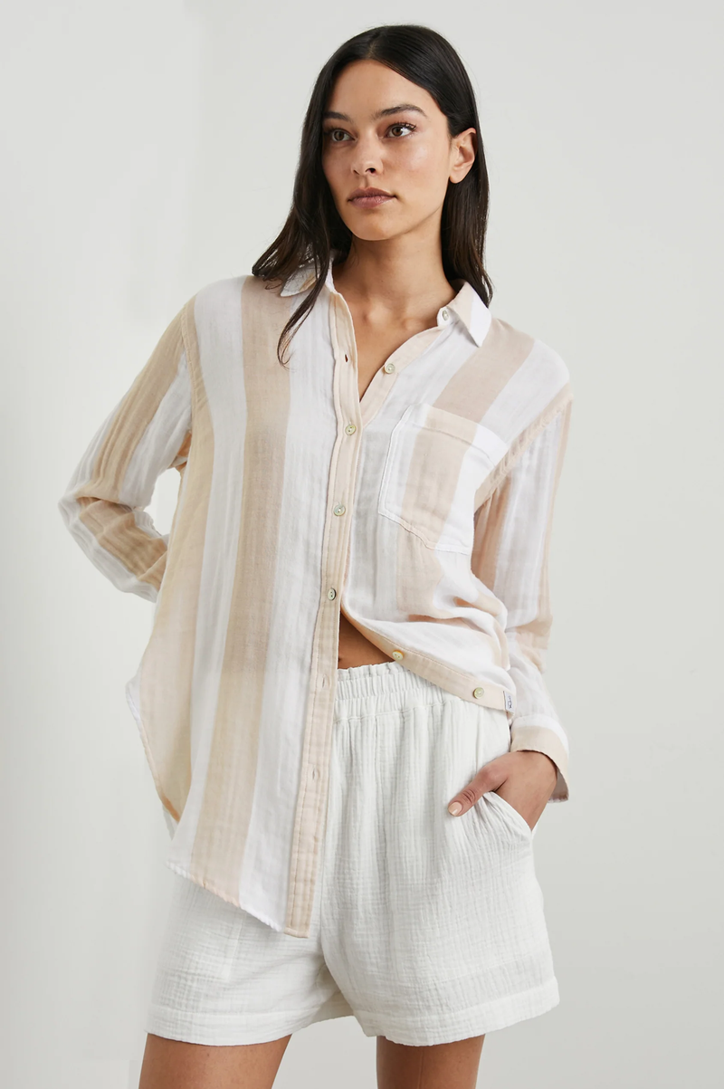Jaylin shirt - flax stripe Shirts & Blouses RAILS