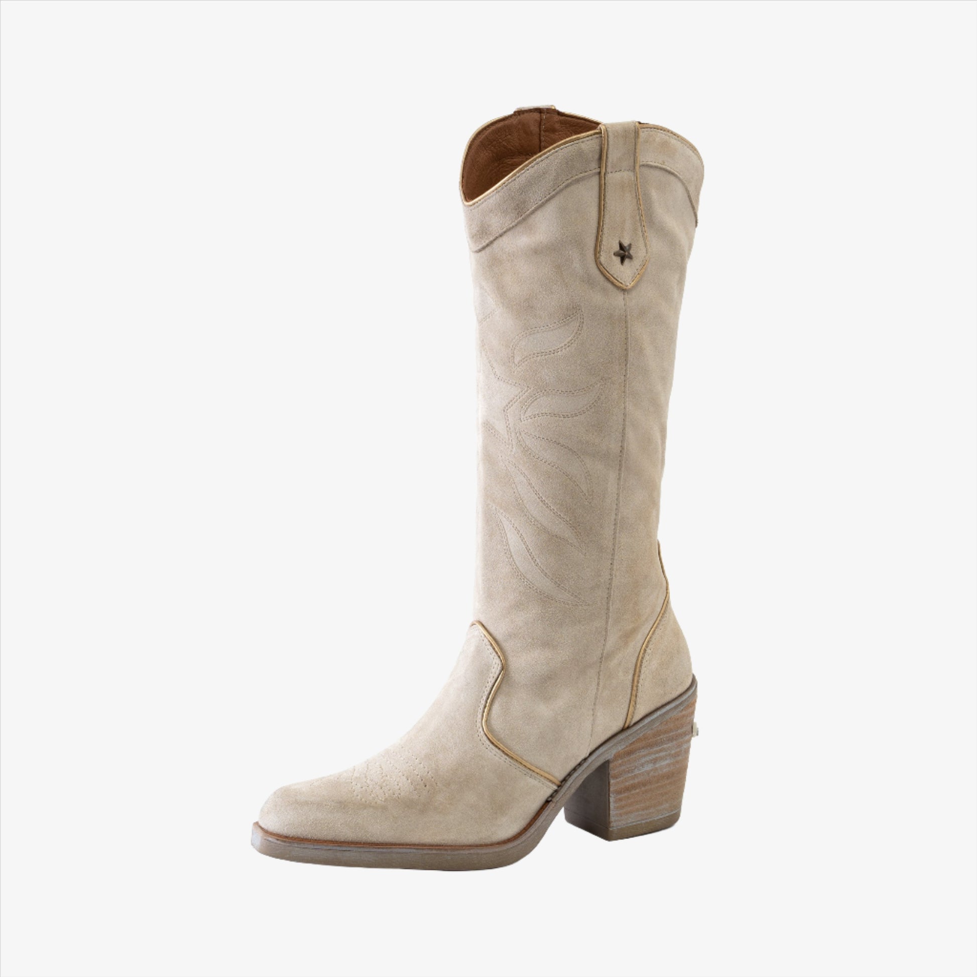 Kansas - suede boots with gold detailing Tall Boots PALLADIO