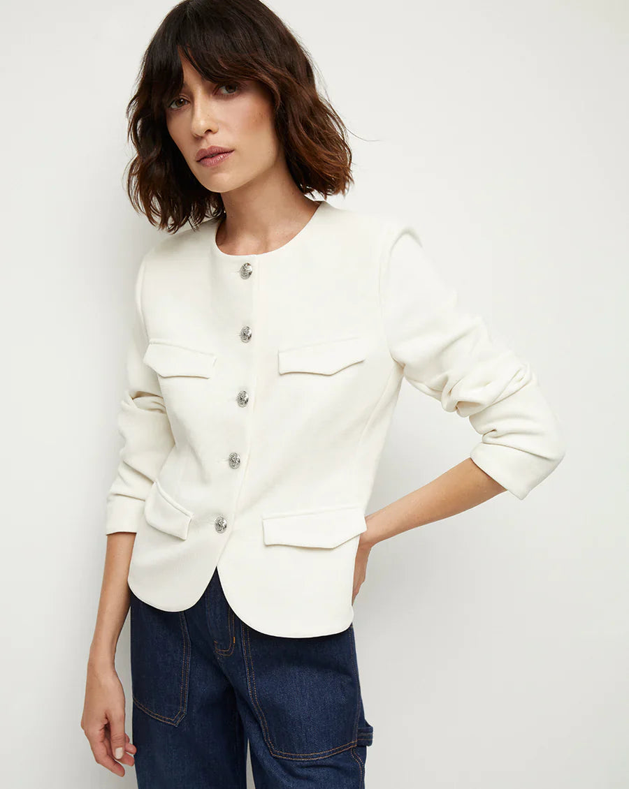 Kensington knit jacket - ivory Blazers & Jackets VERONICA