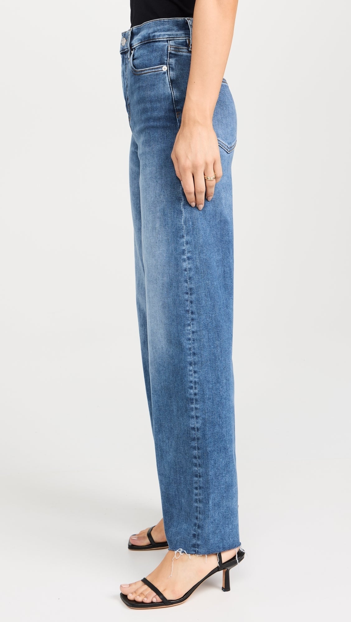 Le slim palazzo raw fray - mermaid Jeans Frame