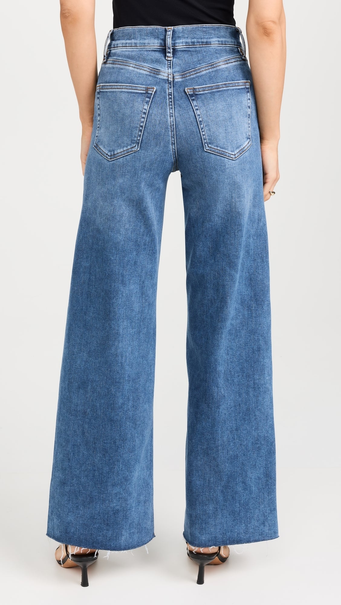 Le slim palazzo raw fray - mermaid Jeans Frame