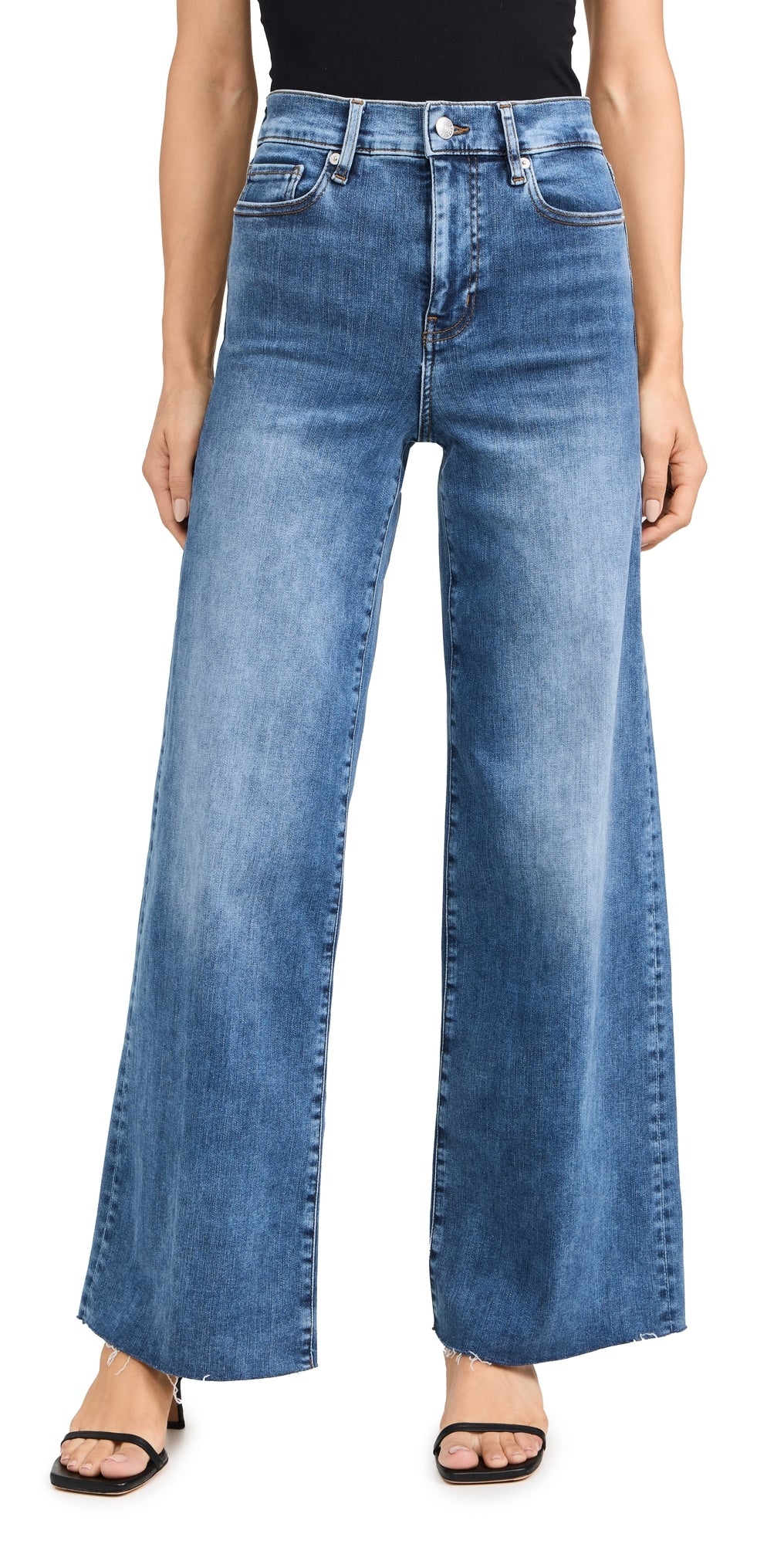 Le slim palazzo raw fray - mermaid Jeans Frame