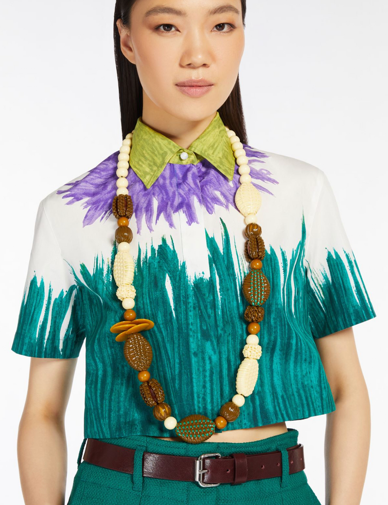 Nella beaded necklace - yellow & brown Jewellery MaxMara