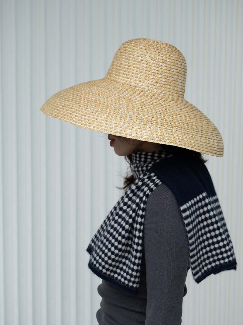 Oats & rice coral keyhole cashmere scarf Scarves Oats & Rice