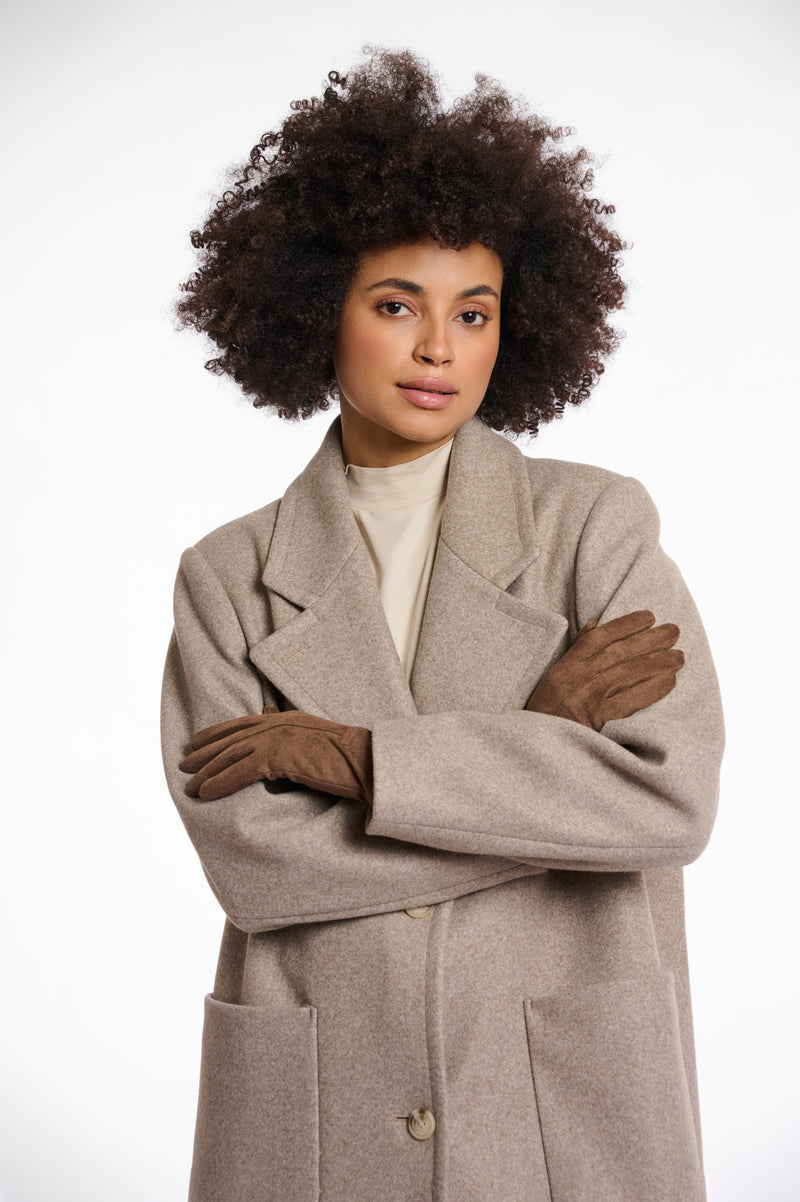 Rino & pelle danzo gloves with faux fur Gloves Rino & Pelle