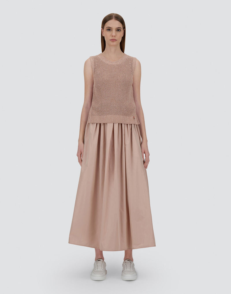 Vest in glitter knit - light pink Tank Top Herno