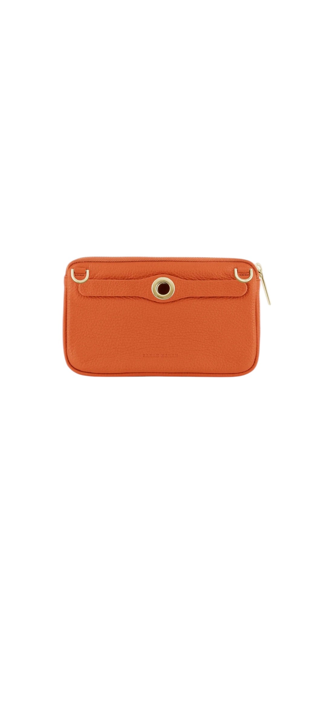 Sarah Haran millie pouch with gold hardware