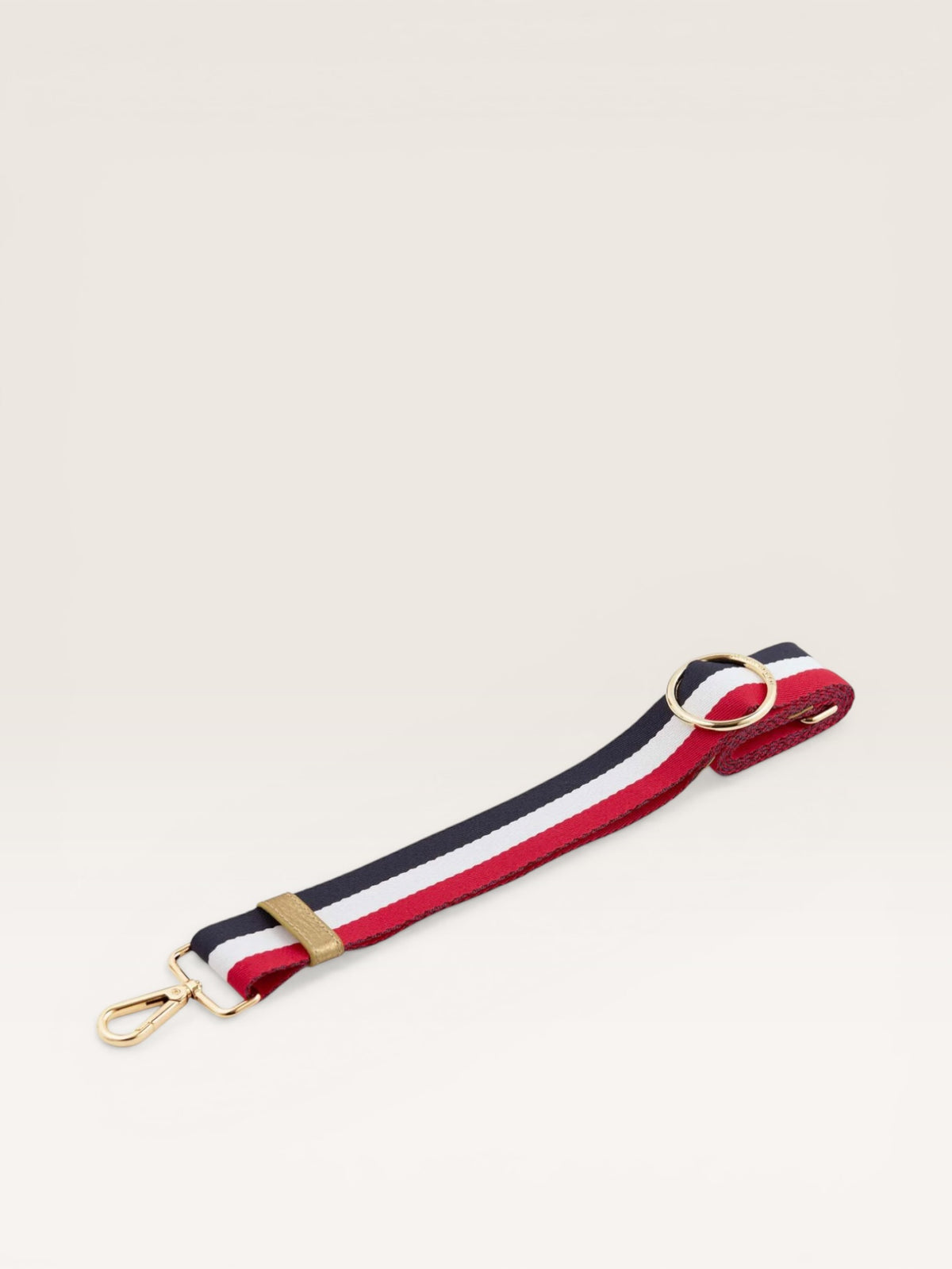 Sarah Haran river strap with gold hardware