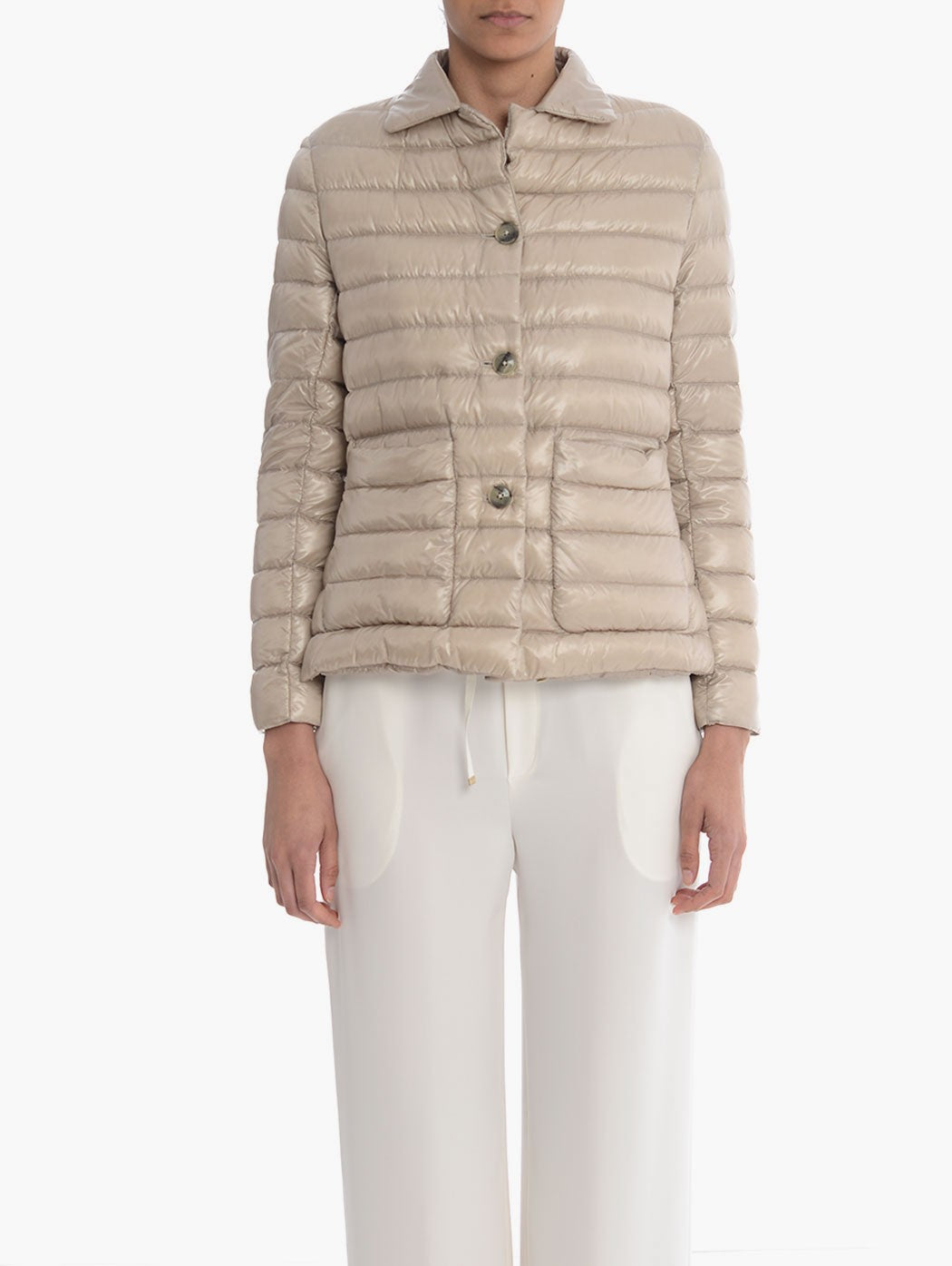 Herno ultralight HD nylon buttoned down jacket
