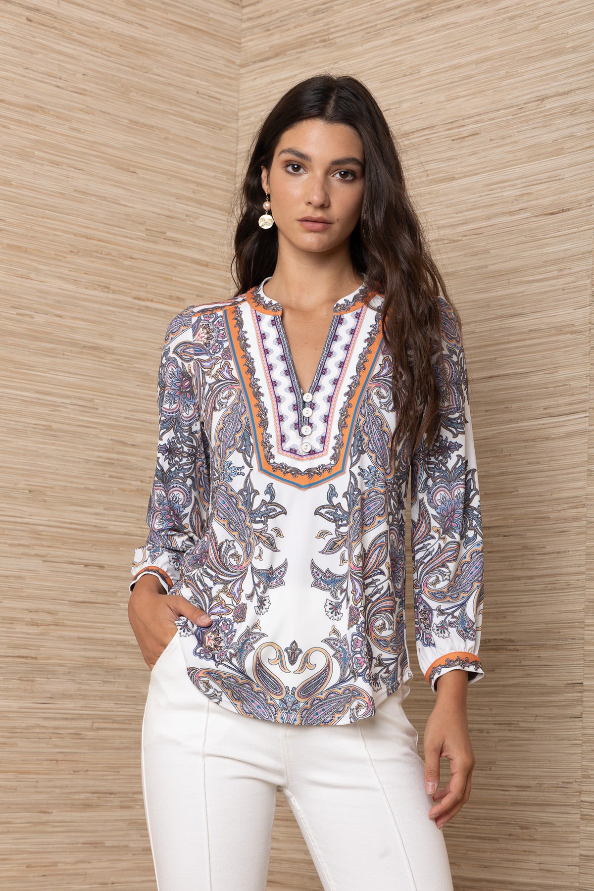 Hale Bob Berta top - ivory