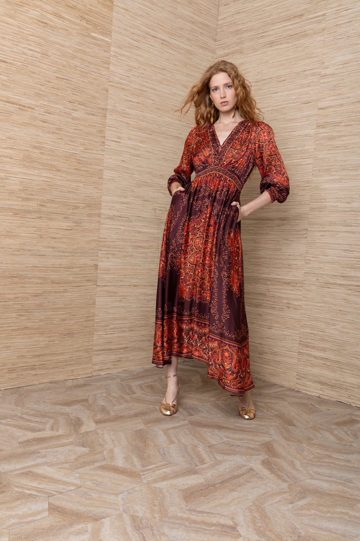 Hale Bob Yamileth maxi dress - plum