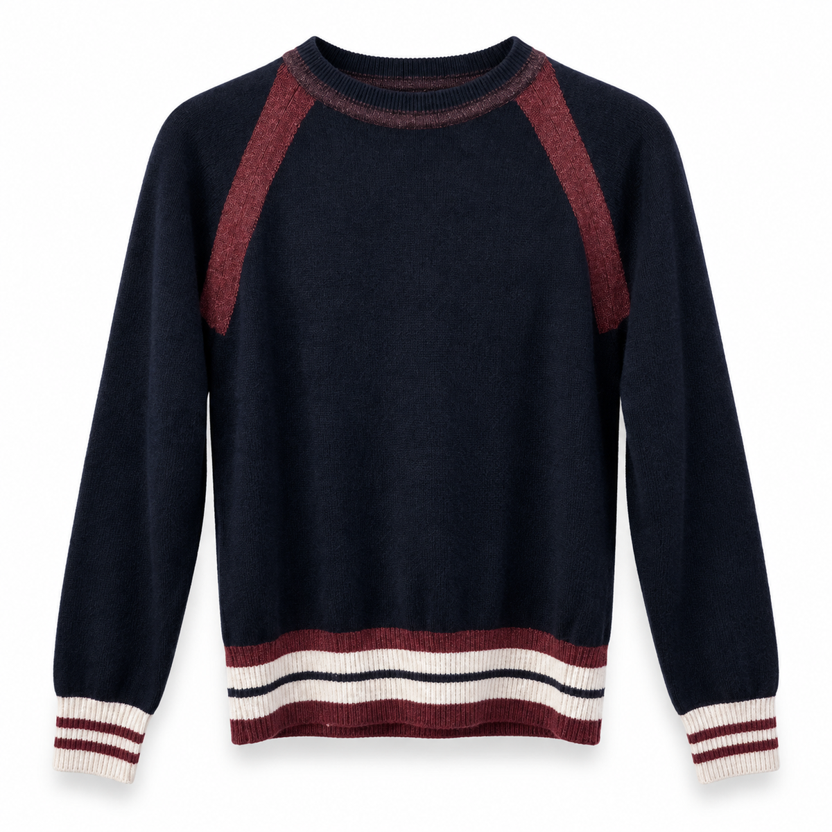 Autumn Cashmere colour block raglan