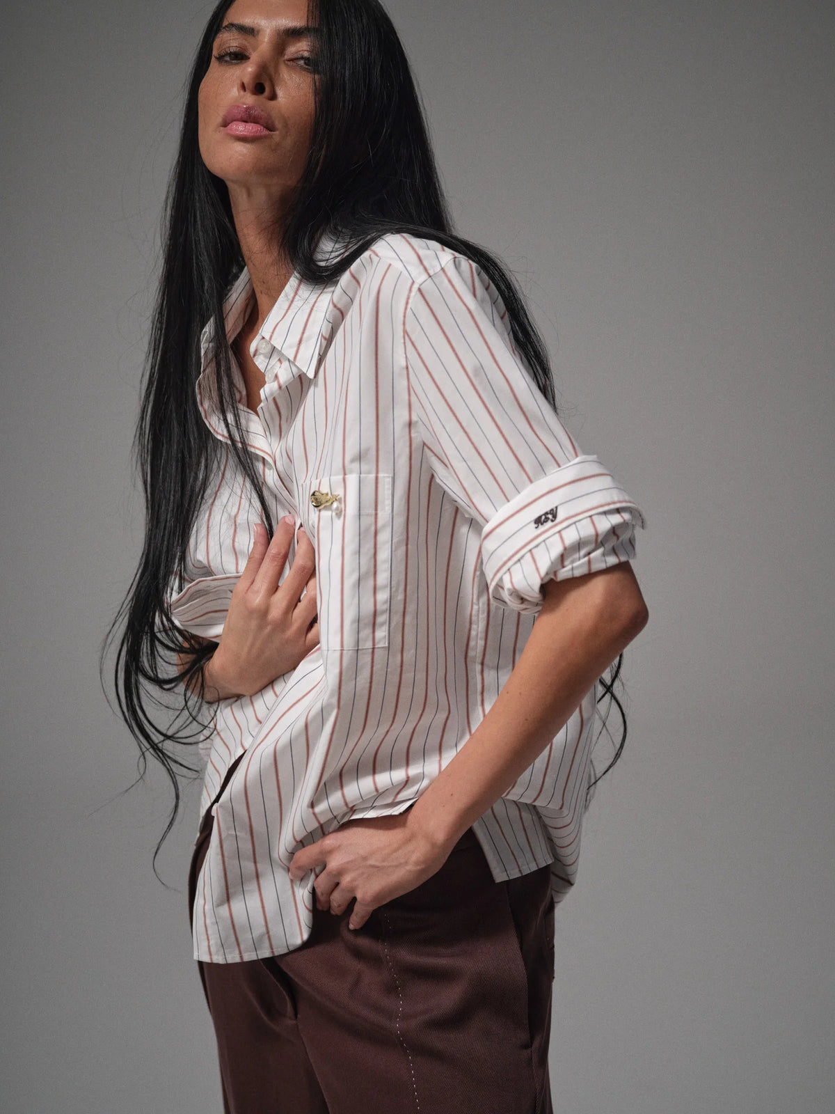 Mos Mosh MMHkind stripe shirt - white