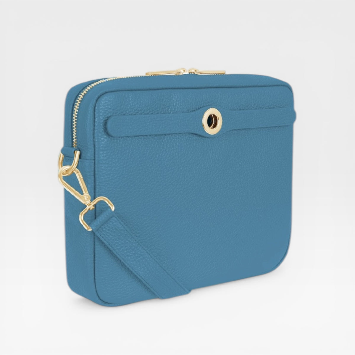 Sarah Haran mia crossbody with gold hardware