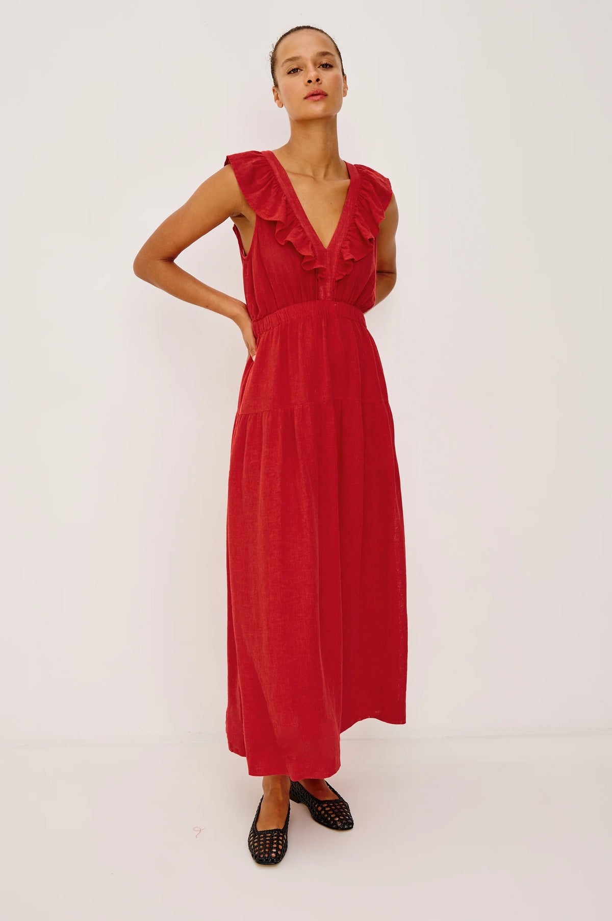 Rails beaux dress - tomato
