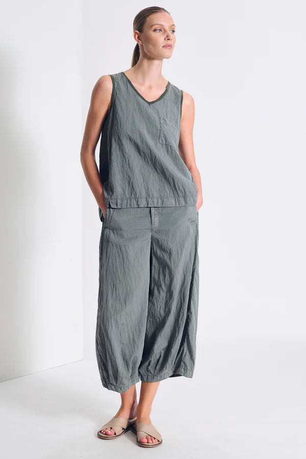 Transit Silk Blend Comfort Fit Flared Tank Top