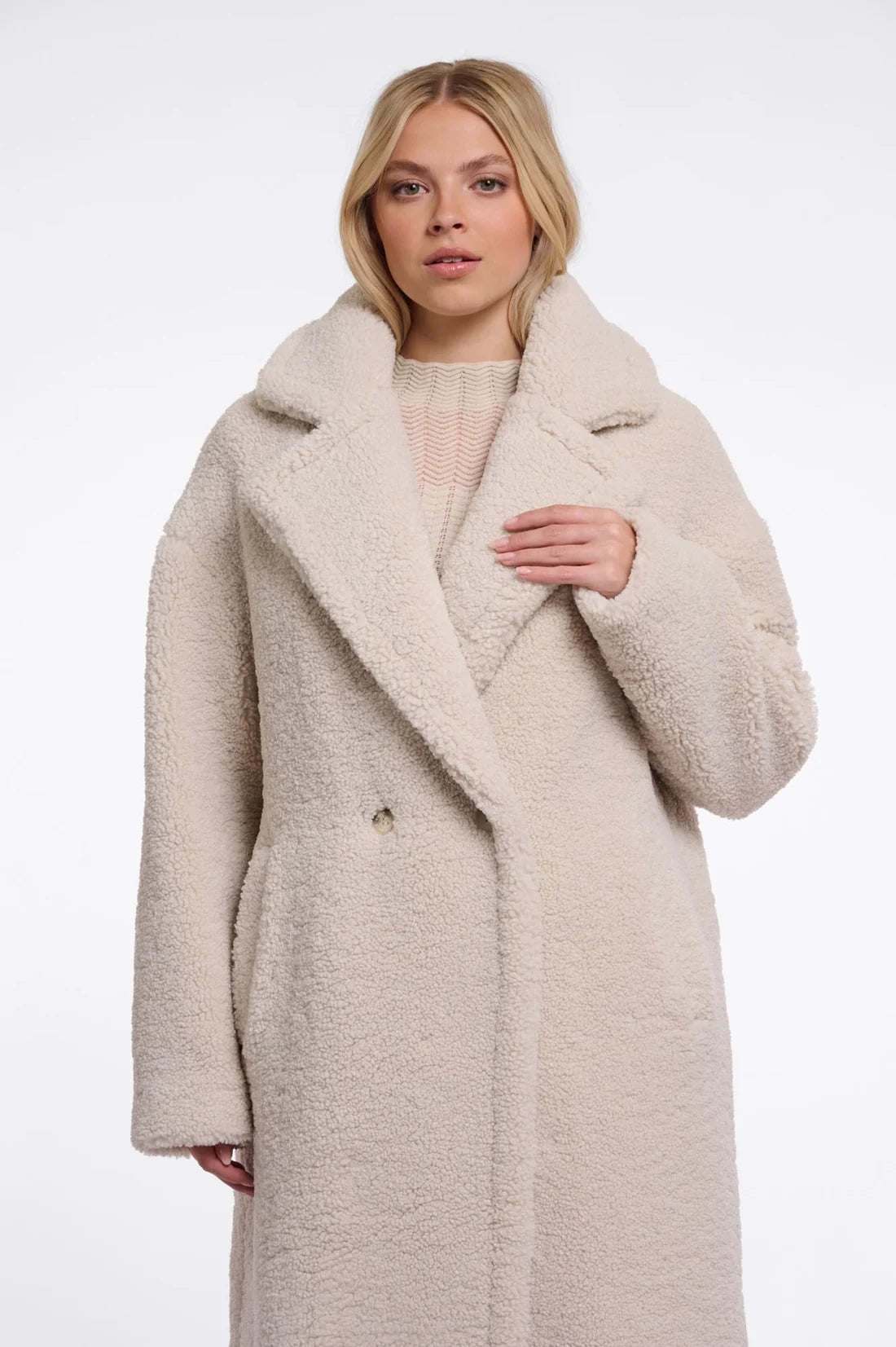 Rino & Pelle Elicia double breasted teddy coat