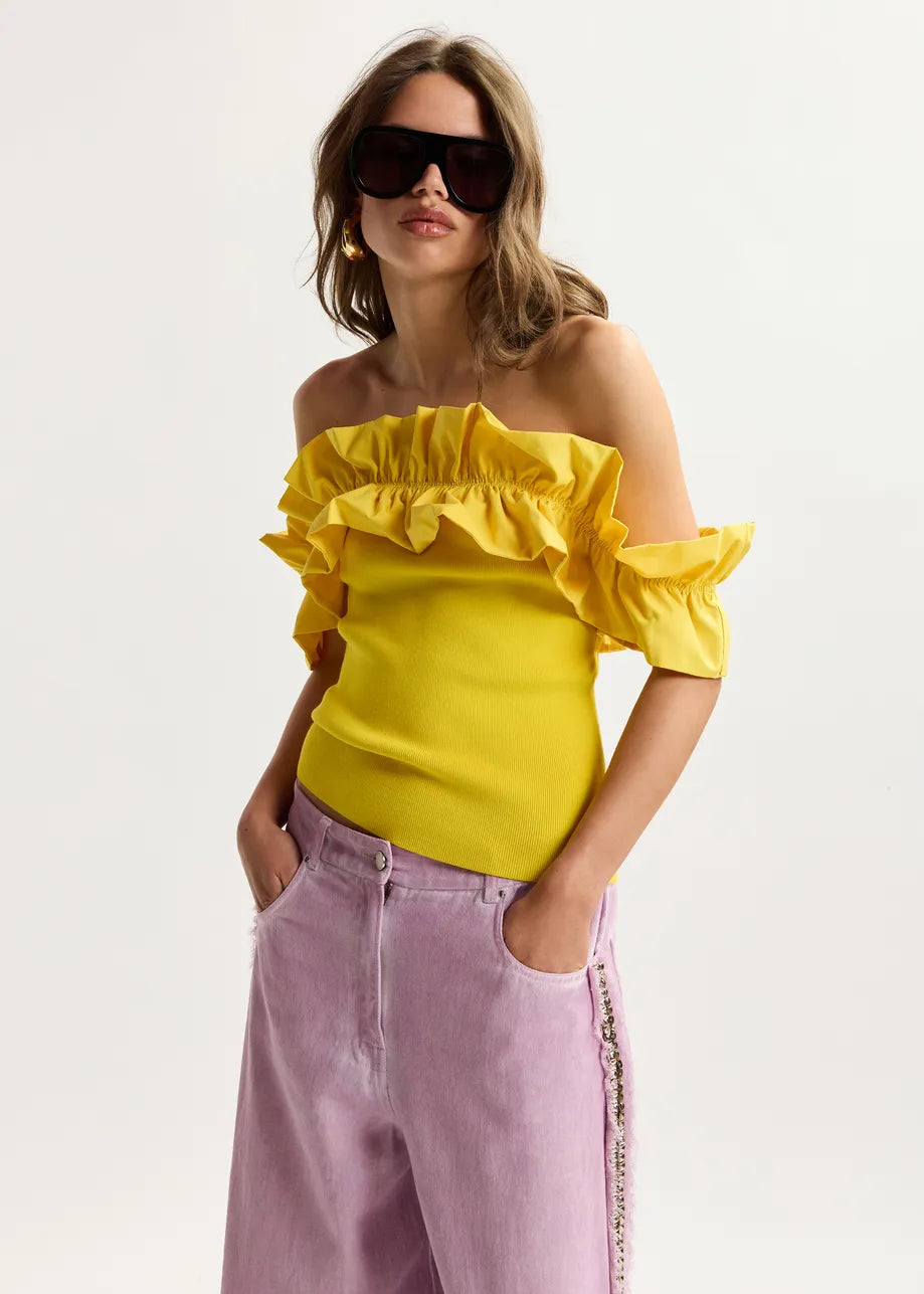 Essentiel antwerp jaqua knitted top