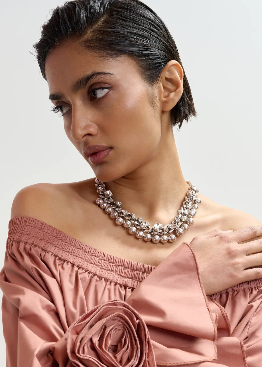 Essentiel antwerp jecki necklace with rhinestone