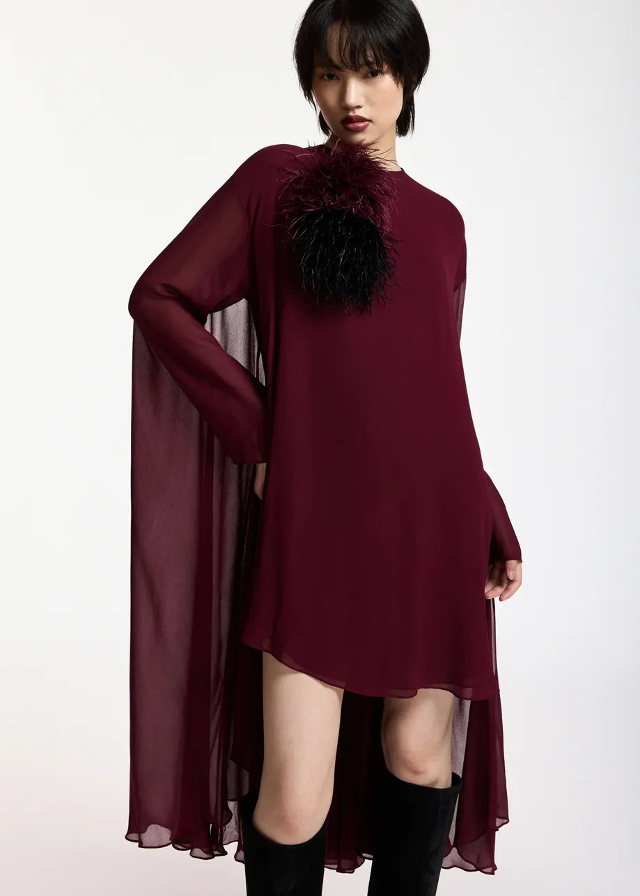 Essentiel Antwerp Kaydence cape-effect mini dress