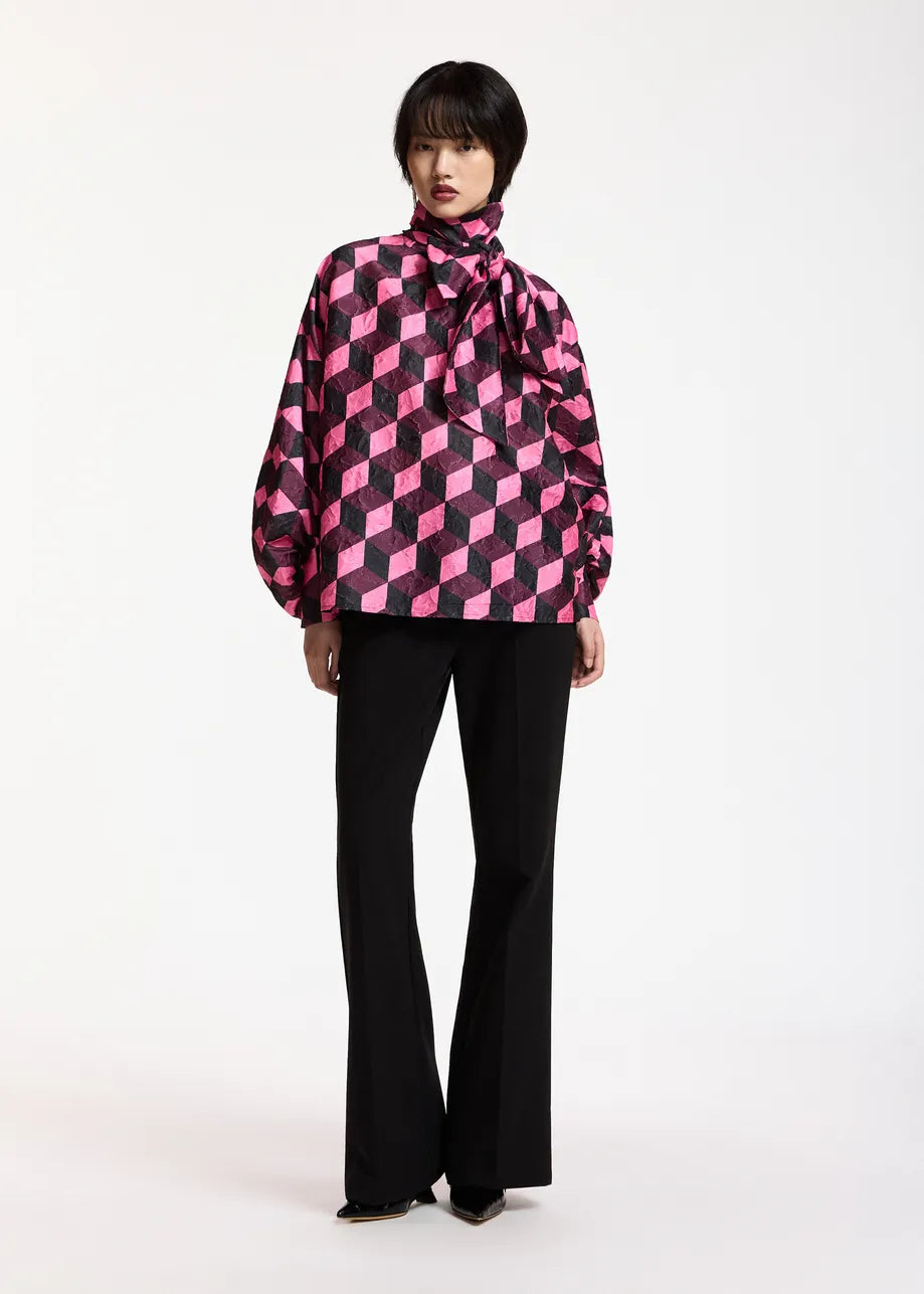 Essentiel Antwerp Komo pussy bow tie top