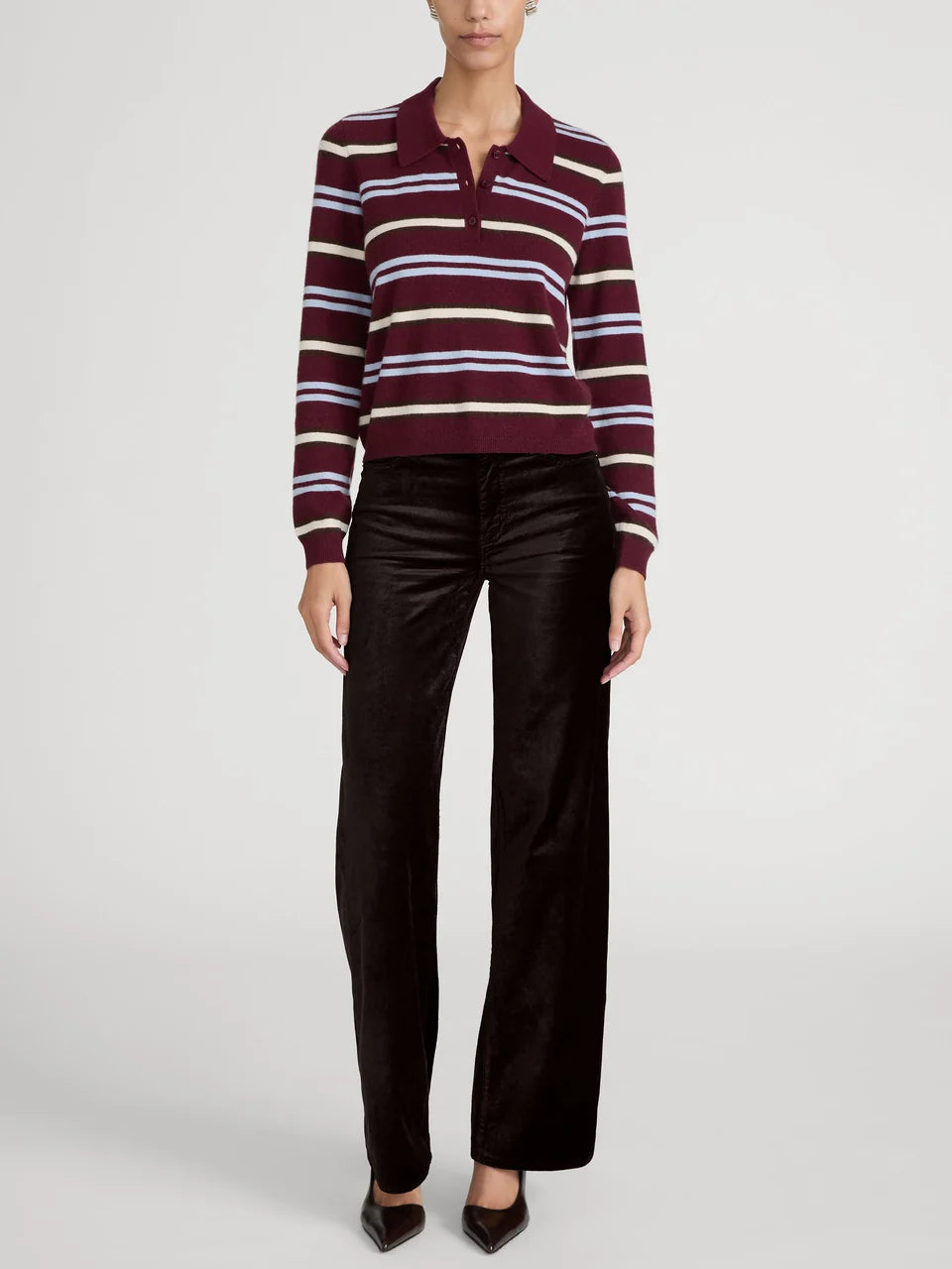 Frame the velvet plaza pant - fudge