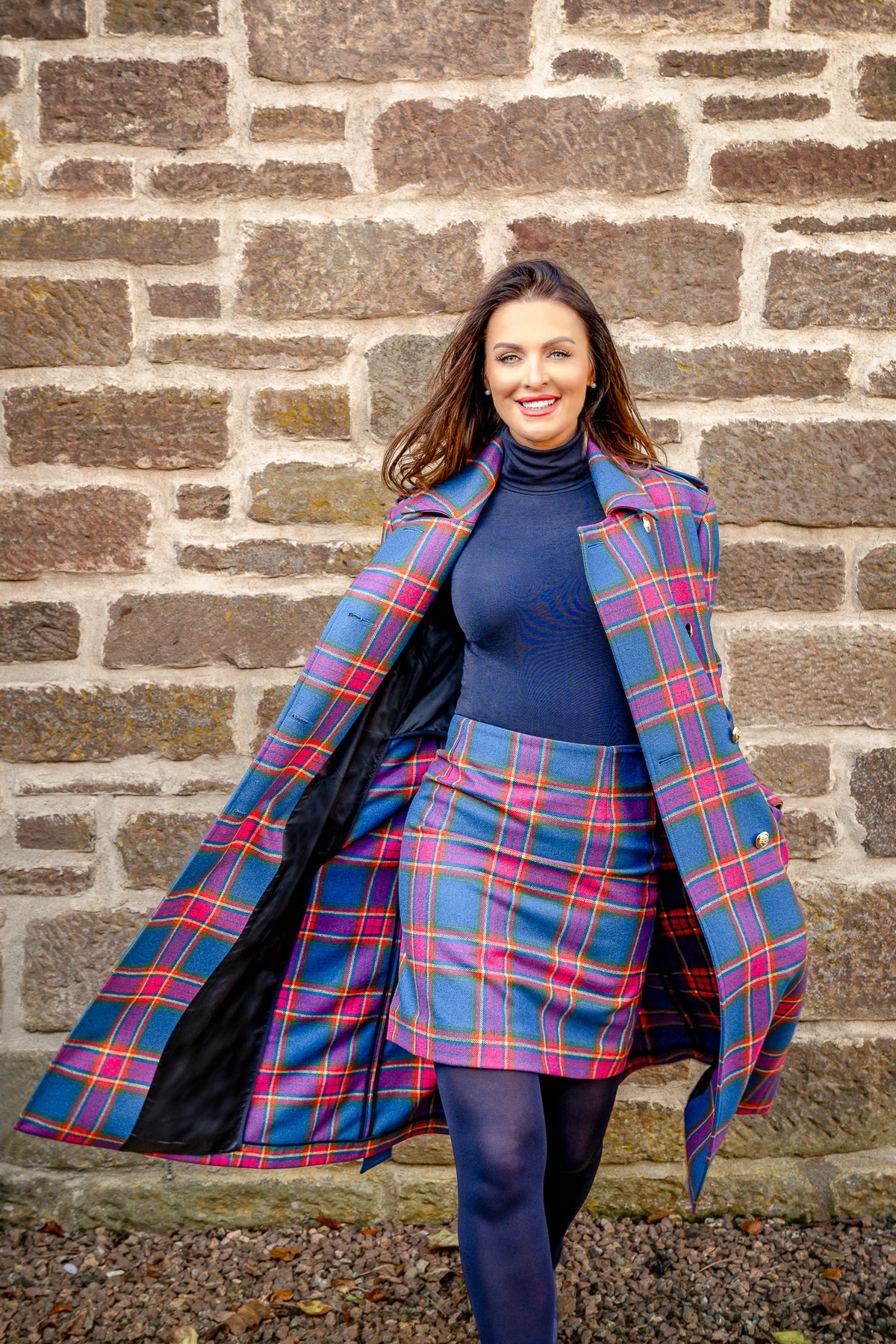 Nadia Alexander | Clathy A-Line Skirt - Modern Blair Tartan
