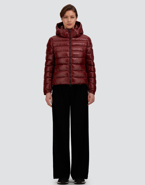 Herno Glossy nylon hooded down jacket