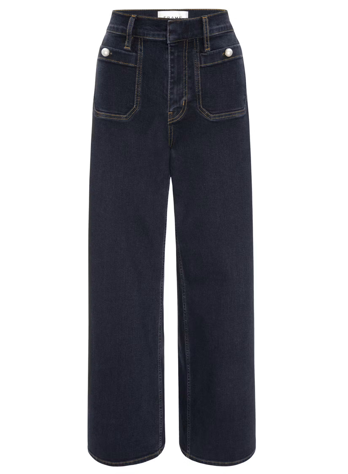 Frame the pearl slim palazzo modernist pocket - rinse