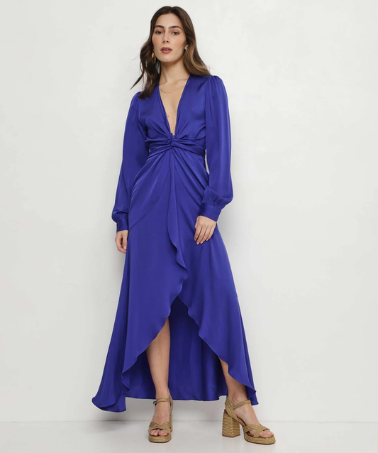 Ananda long dress - imperial blue Dress silk95five
