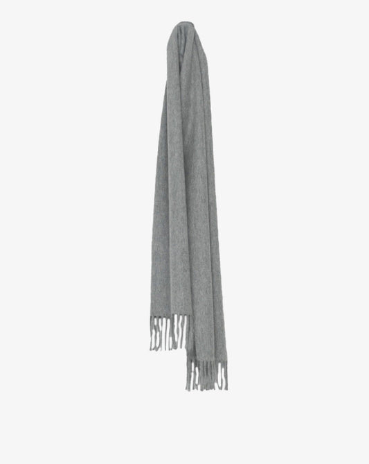 Arran solid classic cashmere scarf - flannel grey Scarfs