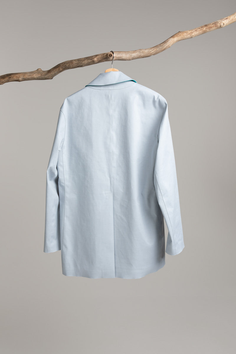 Article 21 | baby blue / cream Overcoat Hancock Archive