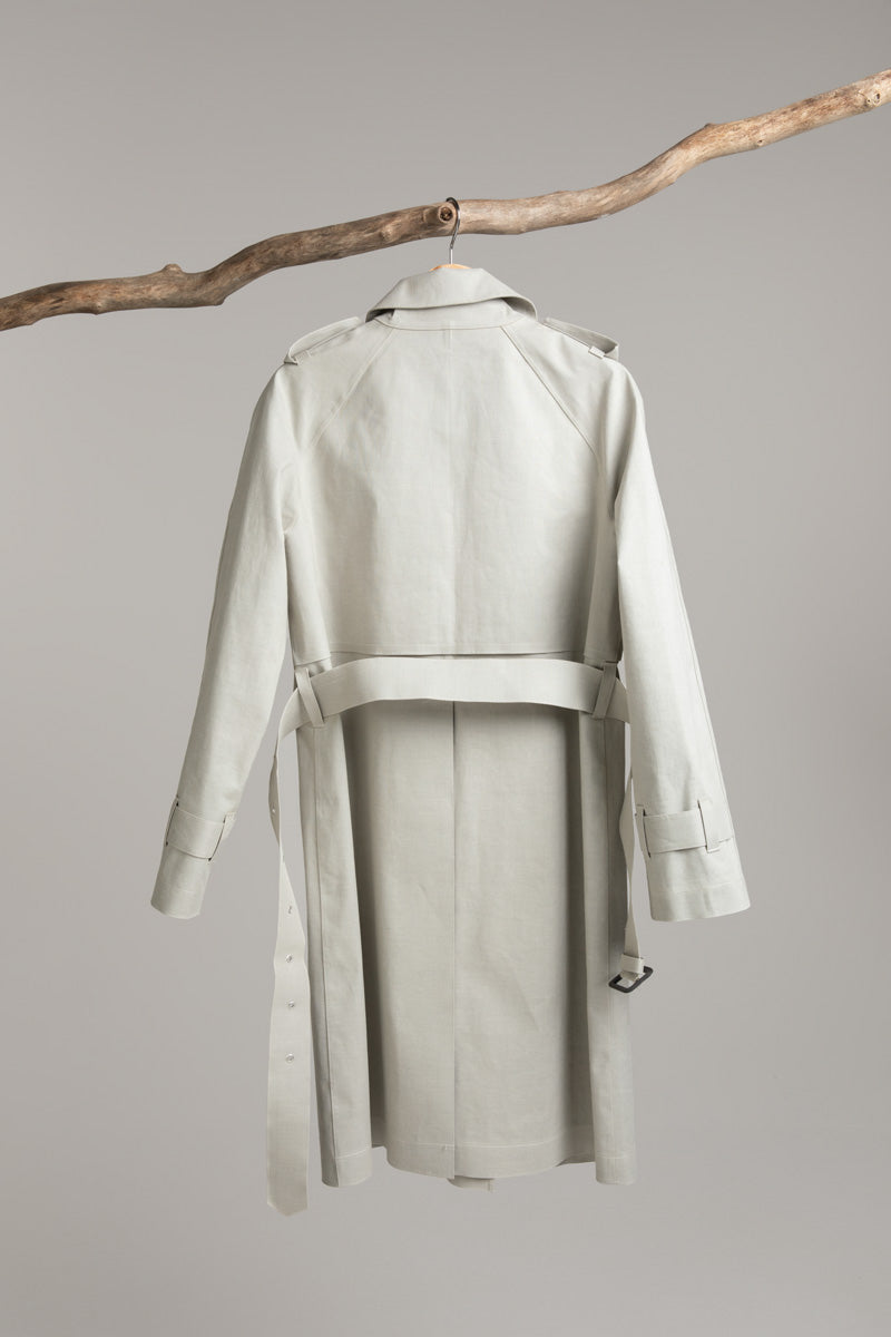 Article 25 | mastic / slate Trench Coat Hancock Archive
