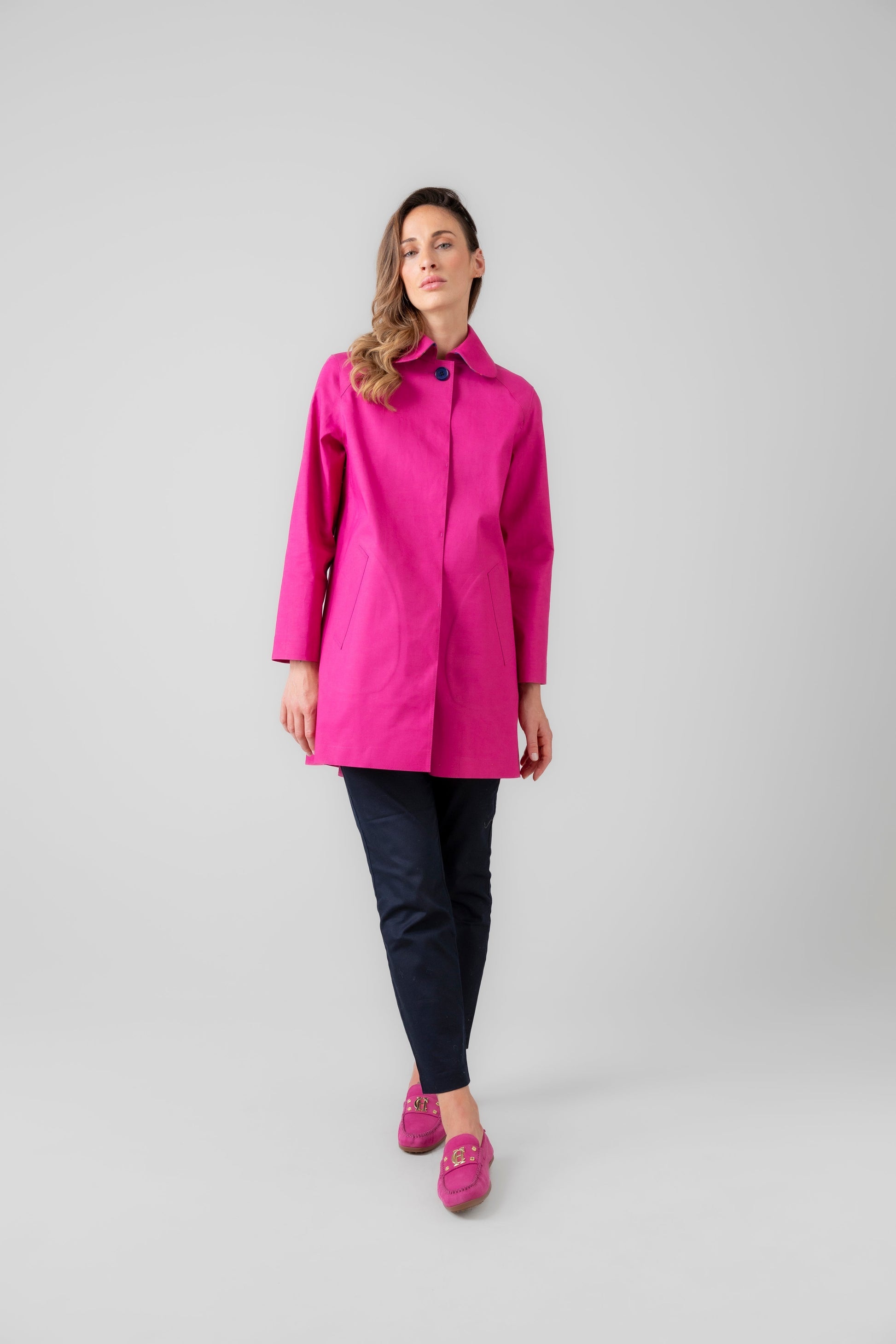 Article 9 pea coat - pink Tailored Coats HANCOCK OF SCOTLAND