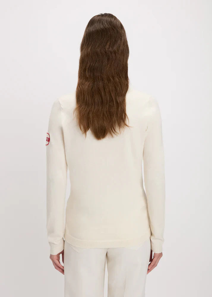 Bella freud 1970 patch jumper - ivory Knitwear Bella Freud